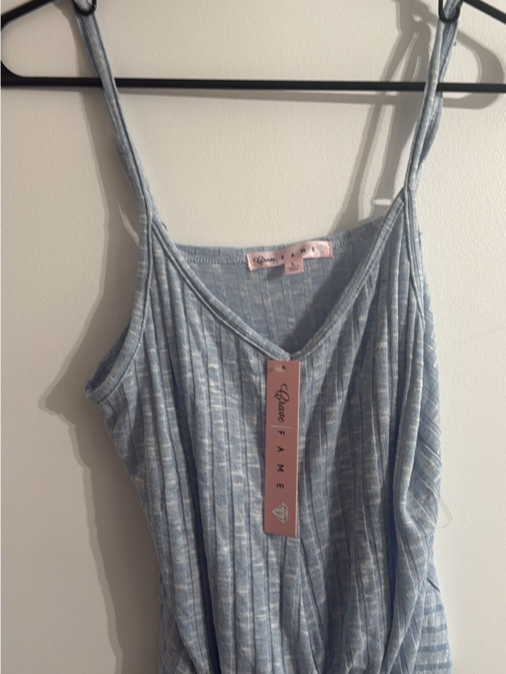 Rue21 FAME Light Blue Ribbed Tank Dress
